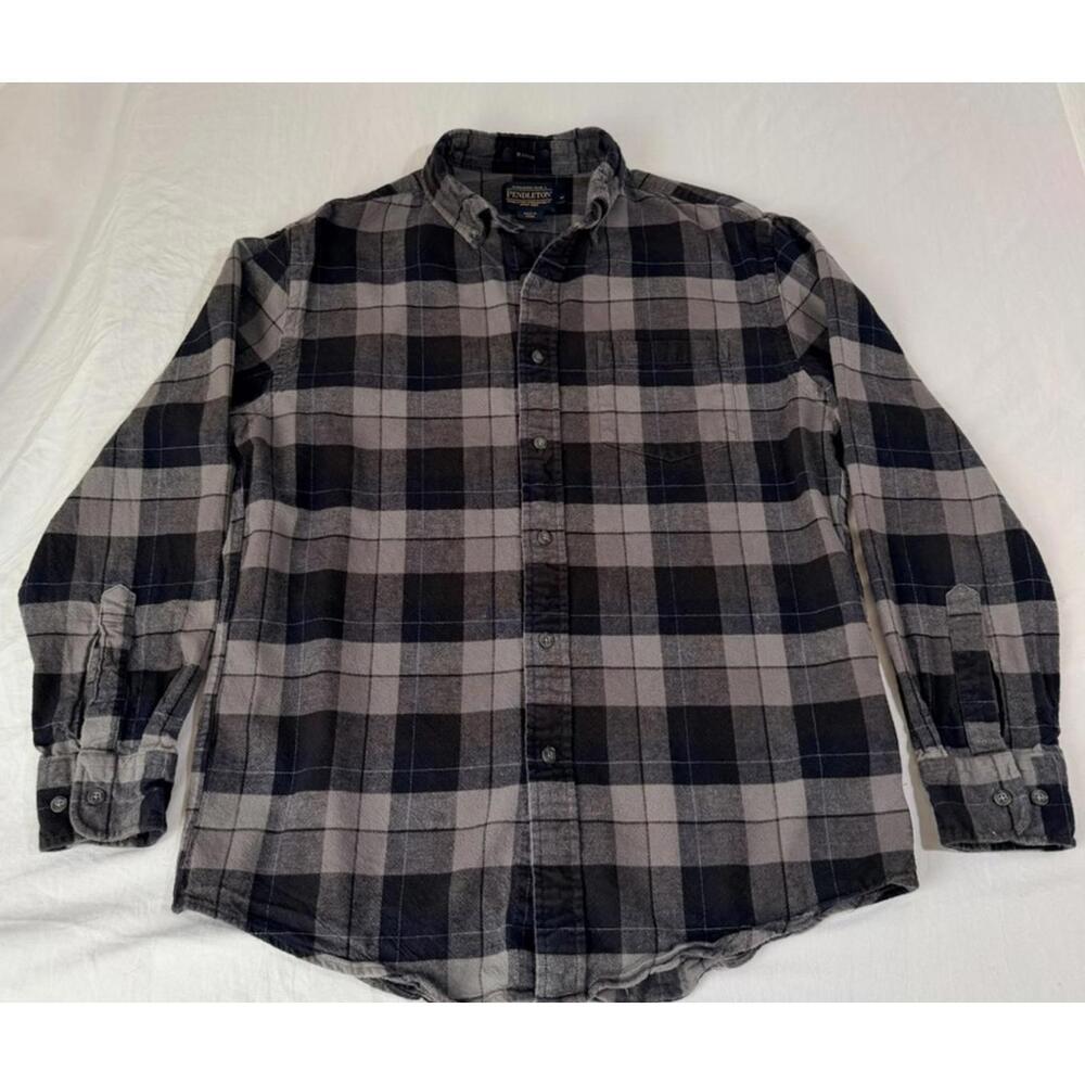Pendleton 100% Cotton Mens Mason Flannel Shirt Size Medium‎